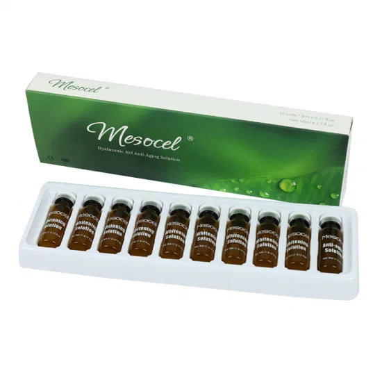 Mesocel Hyaluronic Acid Anti-Aging Solution Mesotherapy Injection (5 mL or 0.17 Fl Oz.) 1 bottle ONLY