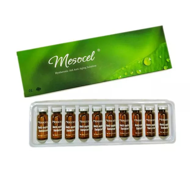 Mesocel Hyaluronic Acid Anti-Aging Solution Mesotherapy Injection (5 mL or 0.17 Fl Oz.) 1 bottle ONLY